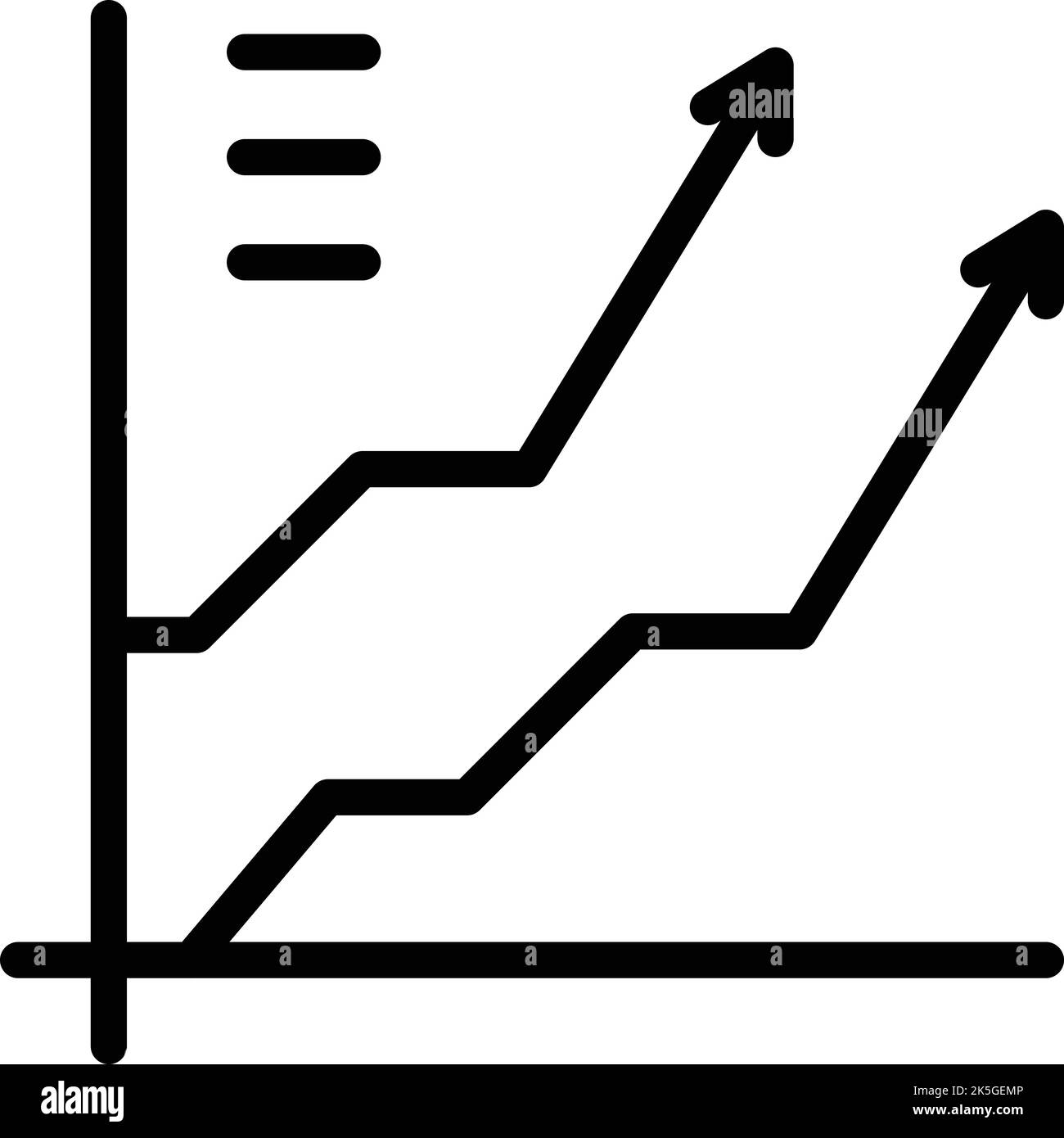 Credit grow icon outline vector. Loan cost. Finance pay Stock Vector