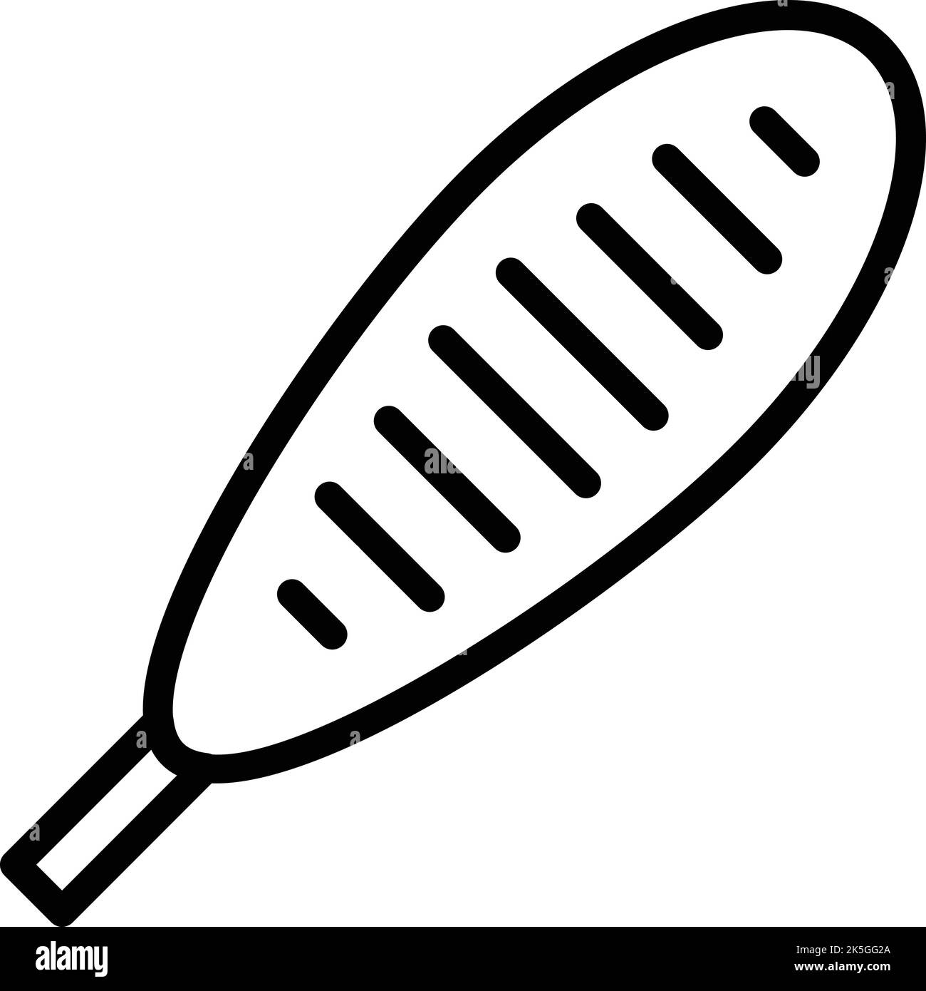 Ketchup corn dog icon outline vector. Corndog stick. Sausage fried Stock Vector