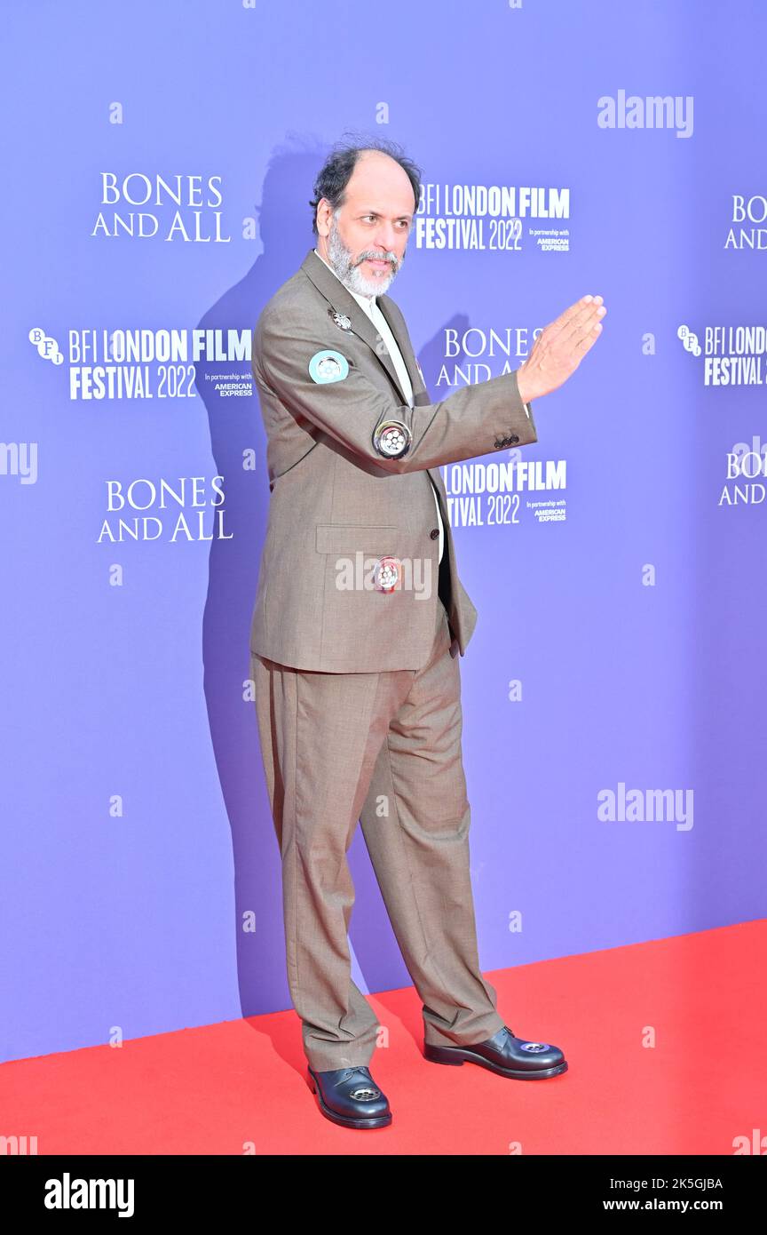 London, UK. 08th Oct, 2022. Luca Guadagnino arrive at the Bones and All - World Premiere of the BFI London Film Festival’s 2022 on 8th October 2022 at the South Bank, Royal Festival Hall, London, UK. Credit: See Li/Picture Capital/Alamy Live News Stock Photo