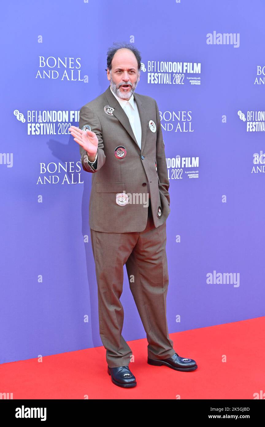 London, UK. 08th Oct, 2022. Luca Guadagnino arrive at the Bones and All - World Premiere of the BFI London Film Festival’s 2022 on 8th October 2022 at the South Bank, Royal Festival Hall, London, UK. Credit: See Li/Picture Capital/Alamy Live News Stock Photo