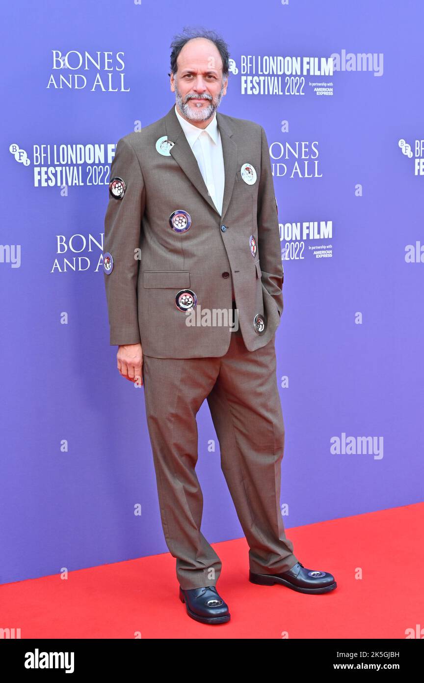 London, UK. 08th Oct, 2022. Luca Guadagnino arrive at the Bones and All - World Premiere of the BFI London Film Festival’s 2022 on 8th October 2022 at the South Bank, Royal Festival Hall, London, UK. Credit: See Li/Picture Capital/Alamy Live News Stock Photo