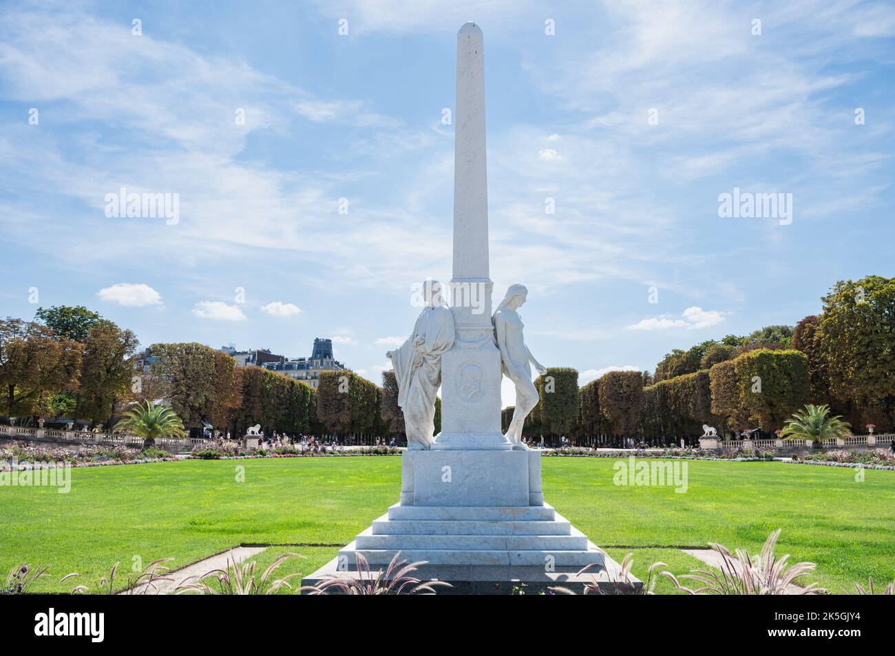 Scheurer Kestner monument in Luxembourg Gardens located between Saint