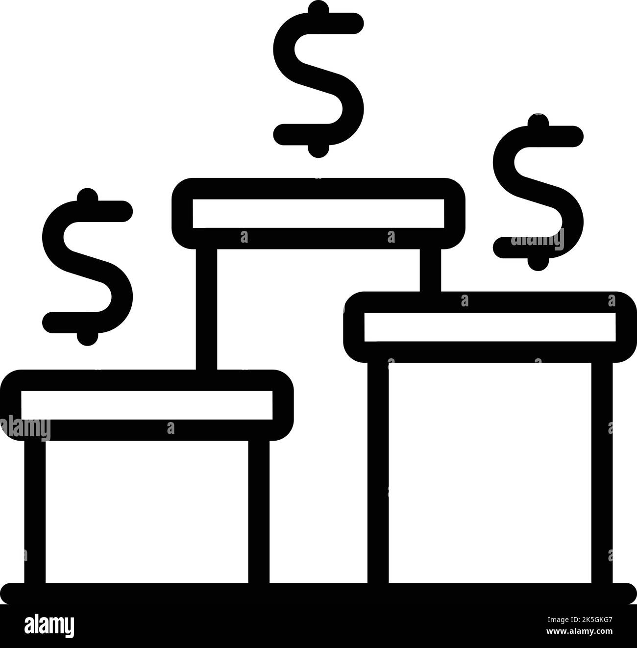 Gamer prizes icon outline vector. Online pc. App game Stock Vector