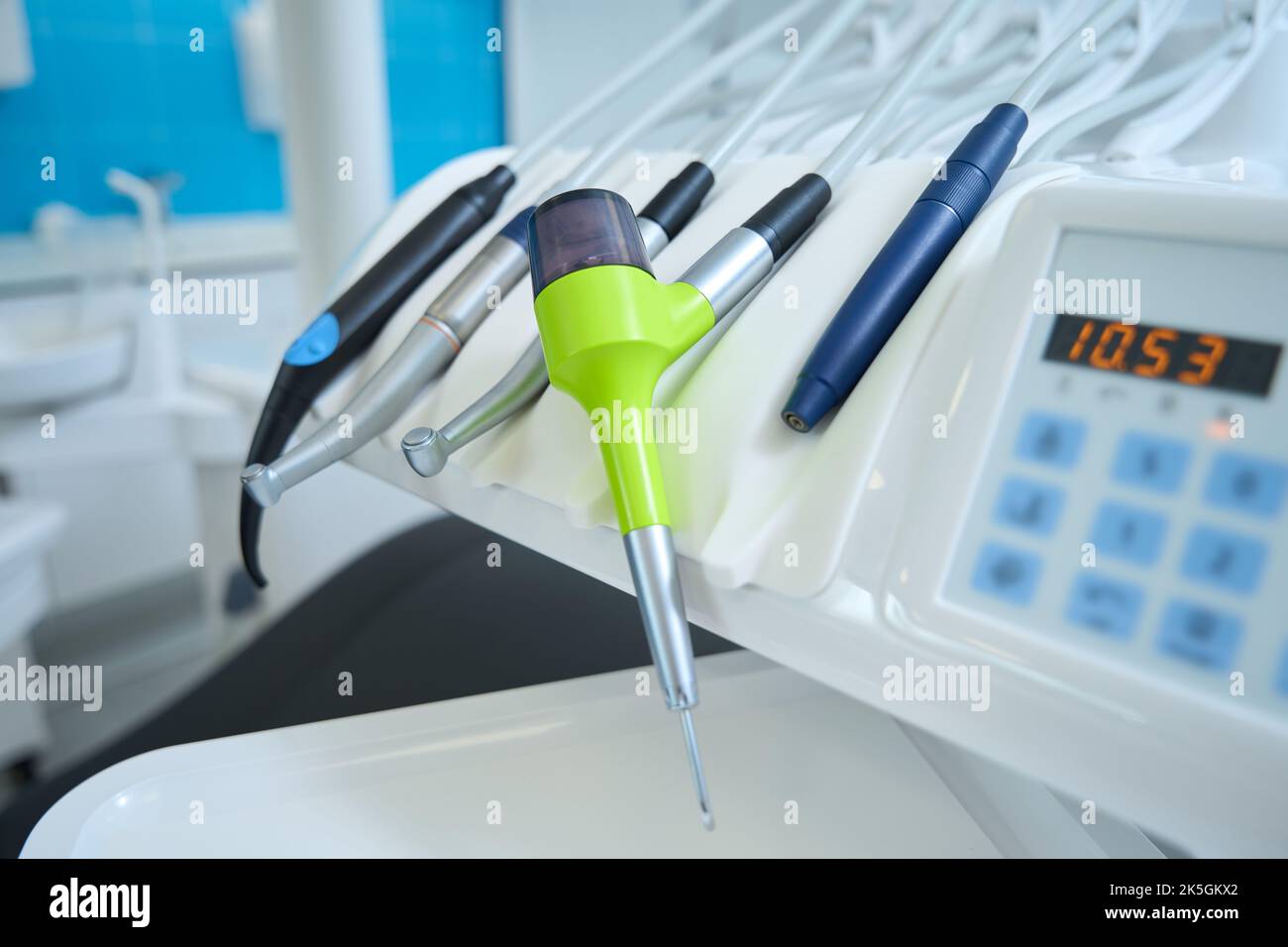 Tools for cleaning teeth and health. Fill cavity. Pull tooth Stock