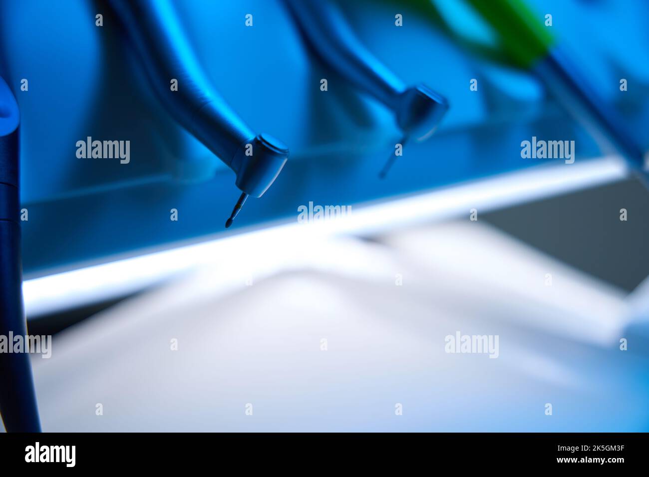 Dental burs for root canal treatment on doctor module Stock Photo Alamy