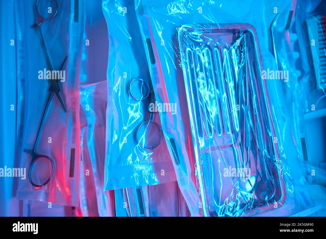 Sealed dental scissors and scalpels for surgical use Stock Photo Alamy