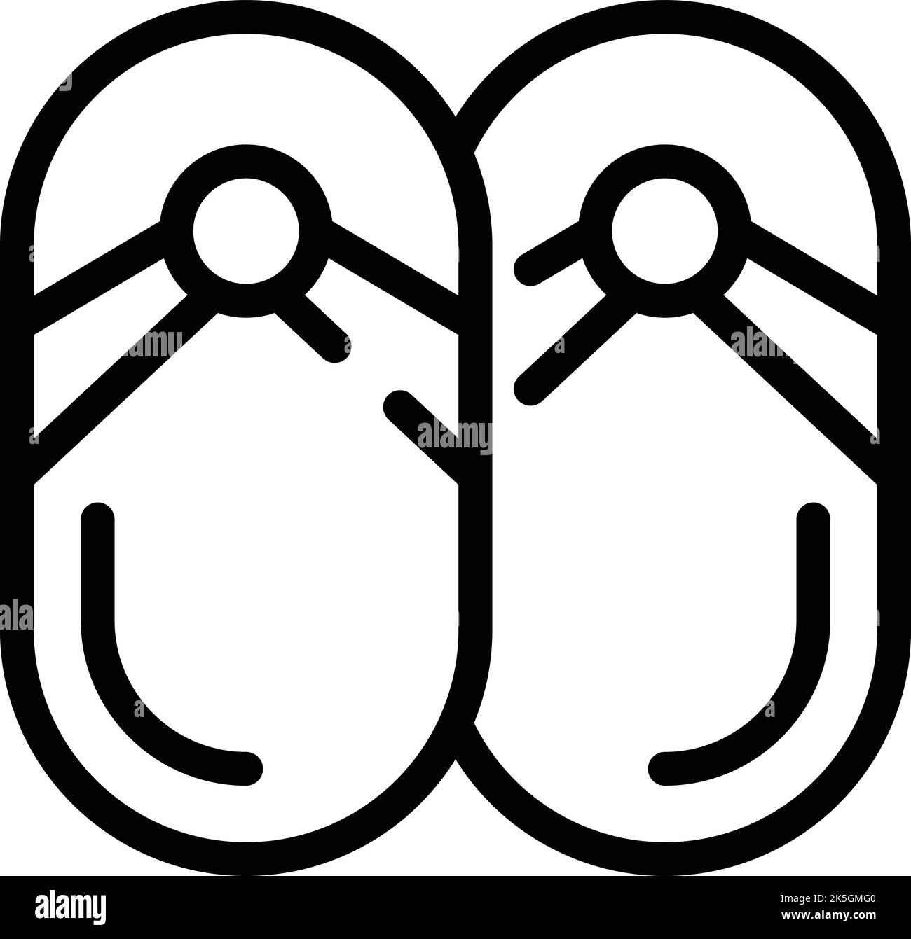 Japan slippers icon outline vector. Kyoto temple. City tower Stock Vector