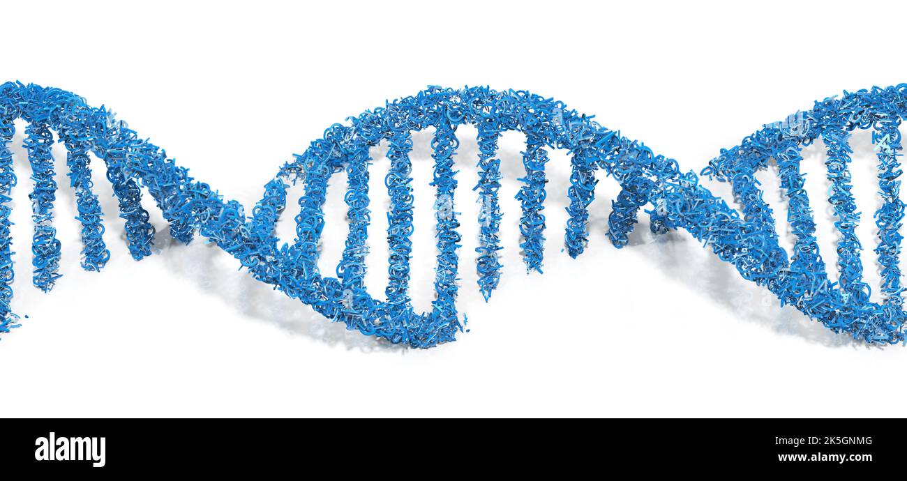 DNA (deoxyribonucleic acid) molecule, conceptual illustration Stock