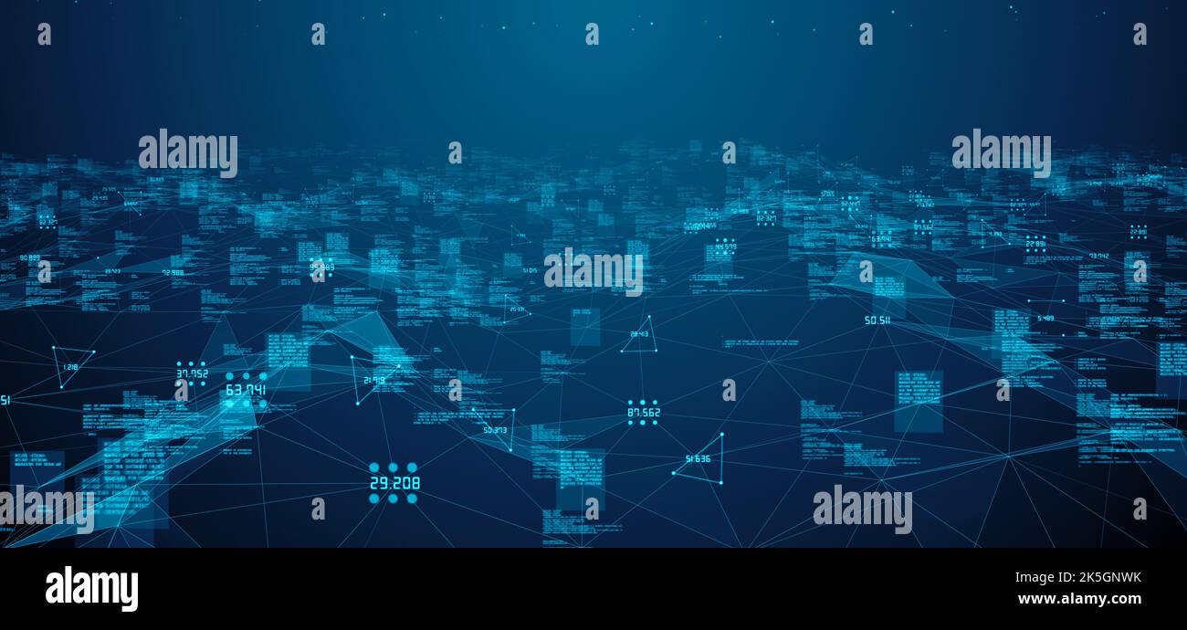 Cloud computing data network, conceptual illustration Stock Photo - Alamy