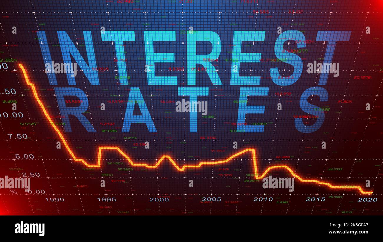 Interest rates, illustration Stock Photo