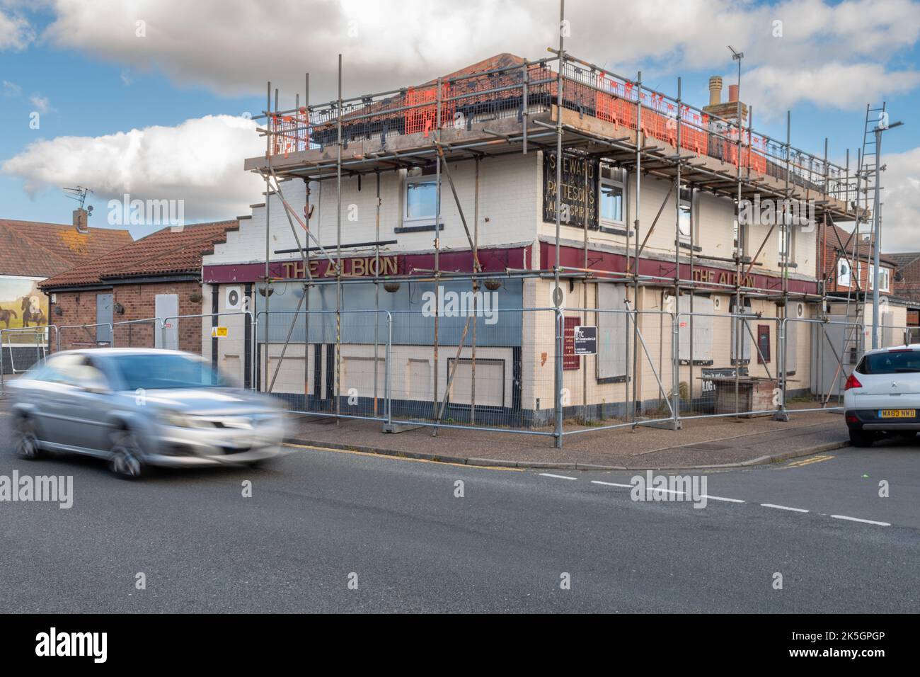 The Albion Public House, Gorleston-on-Sea. To be converted into Tesco Express Stock Photo