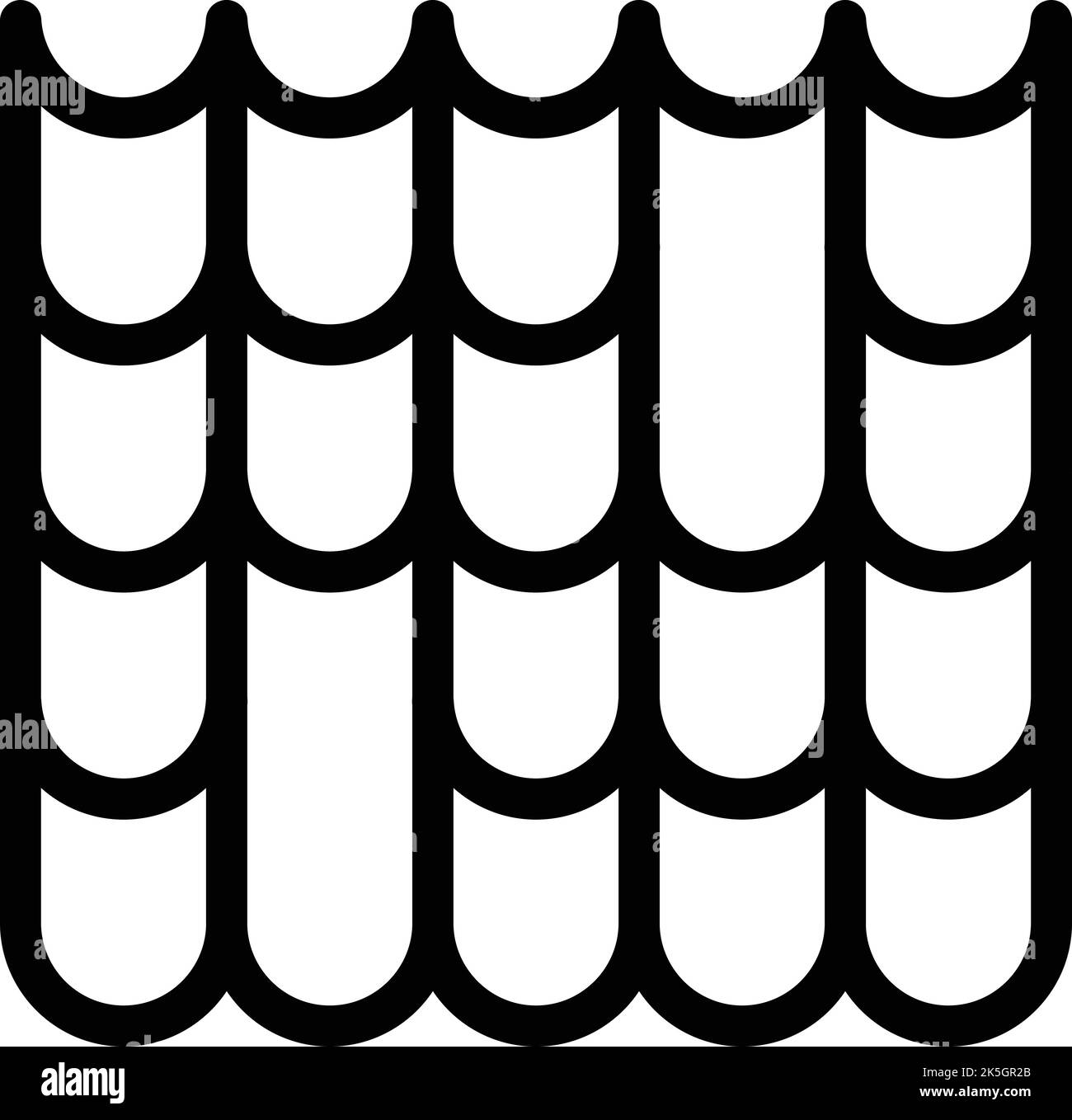 Metal roof icon outline vector. Worker roofer. Repair work Stock Vector