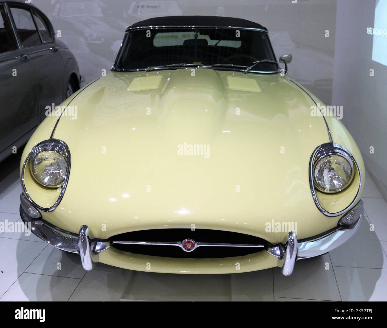 E Type Jaguar Stock Photo