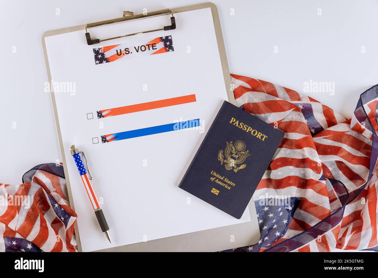 Only US citizens will be allowed to vote on day of US national elections Stock Photo
