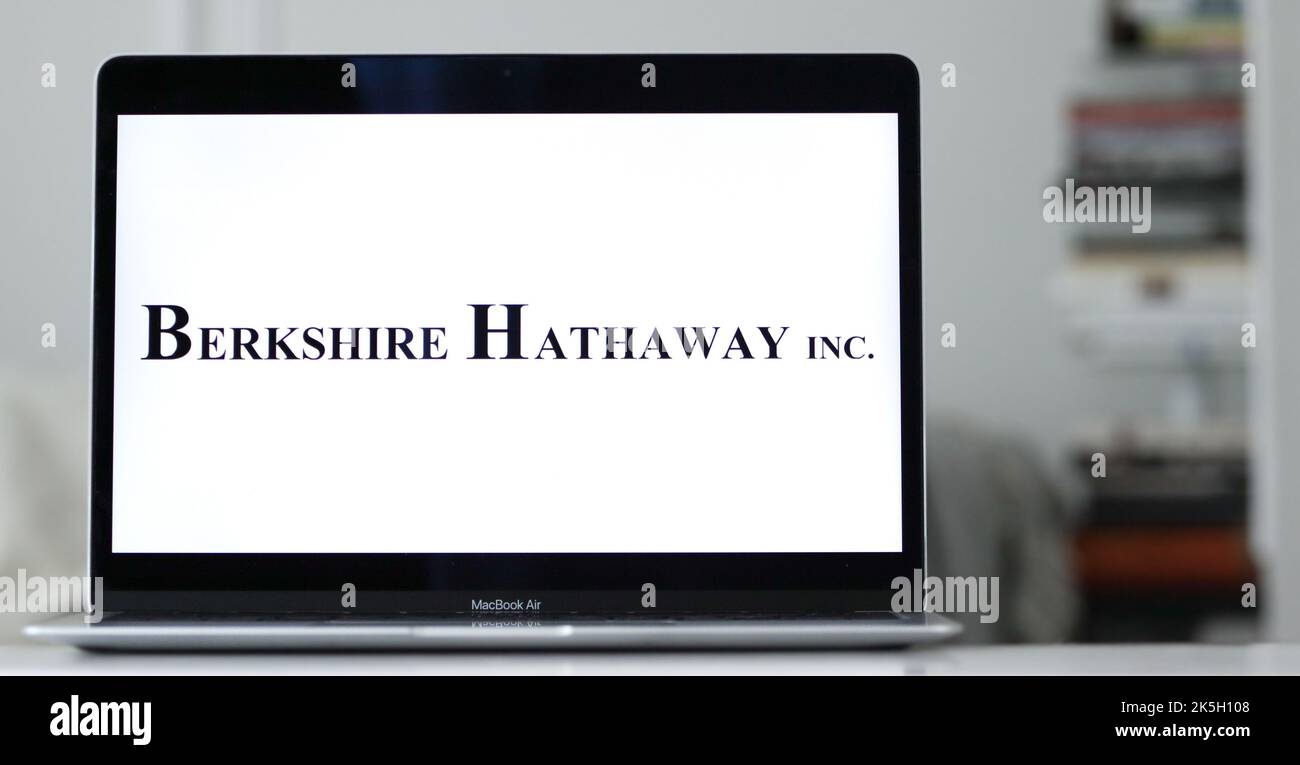 The logo of Berkshire Hathaway, an American multinational conglomerate