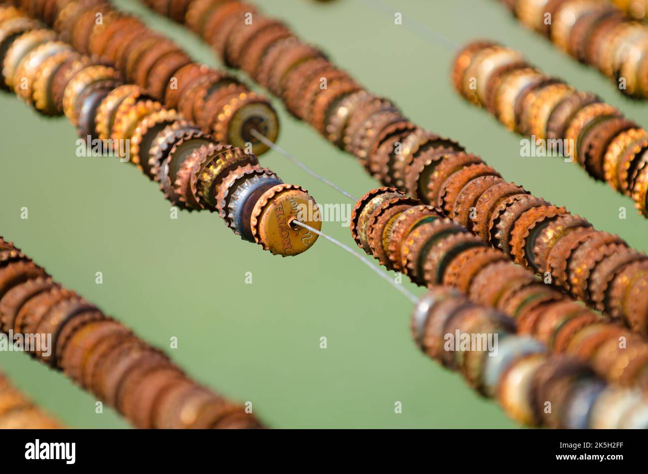 Bottle caps wallpaper hi-res stock photography and images - Alamy