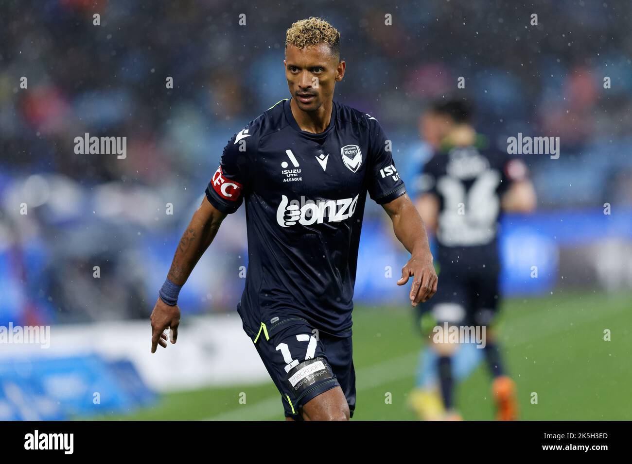 SYDNEY, AUSTRALIA - OCTOBER 8: Nani of Melbourne Victory FC looks on during round one A-League Men's match between Sydney FC and Melbourne Victory at Allianz Stadium, on October 8, 2022 in Sydney, Australia Stock Photo