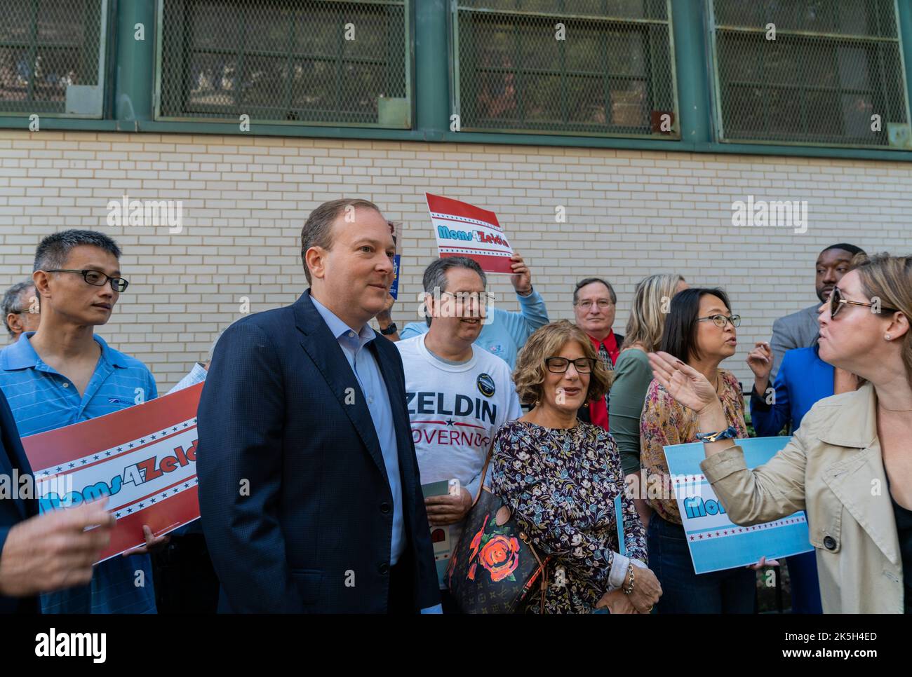 New york city united states 07th oct 2022 mom 4 lee zeldin held a
