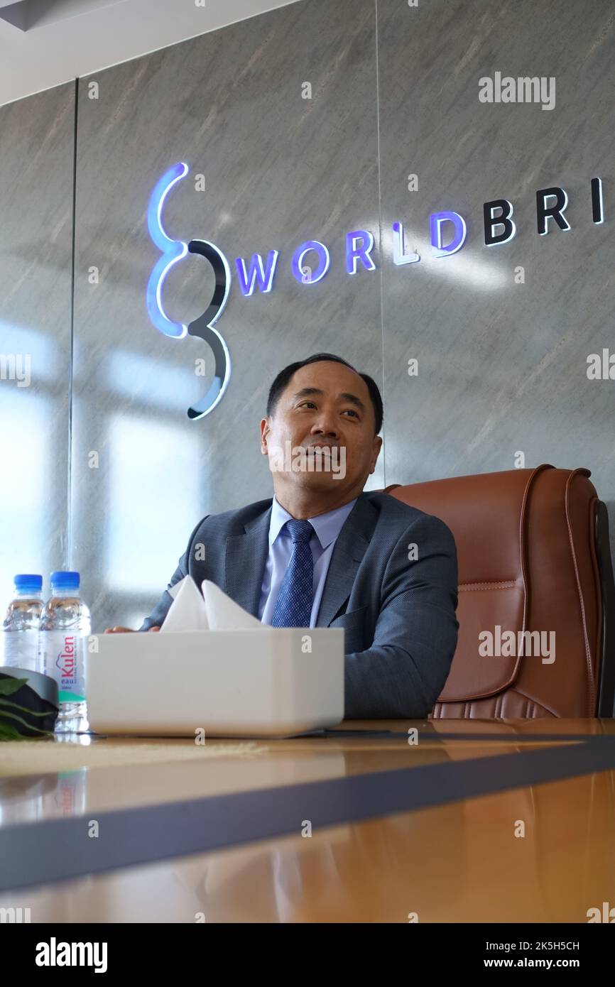 Rithy Sear, founder and chairman of WorldBridge International Group Stock Photo