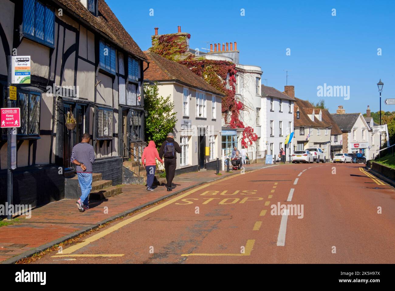 Robertsbridge High Street, East Sussex, UK Stock Photo