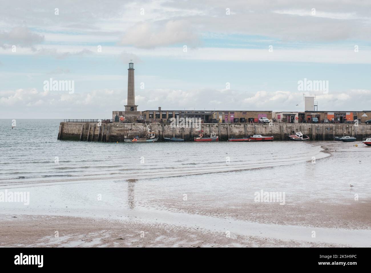 View of the Harbour Arm, Margate, Kent, UK Stock Photo
