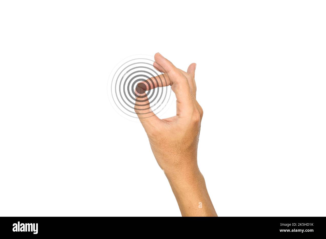 Two fingers touching. Finger sensation problems. Hand nerves problems