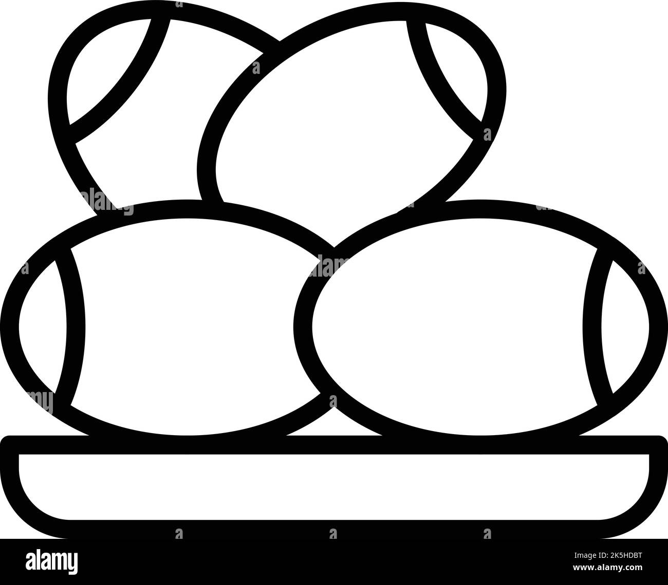 Natural food icon outline vector. Date fruit. Sweet dry Stock Vector