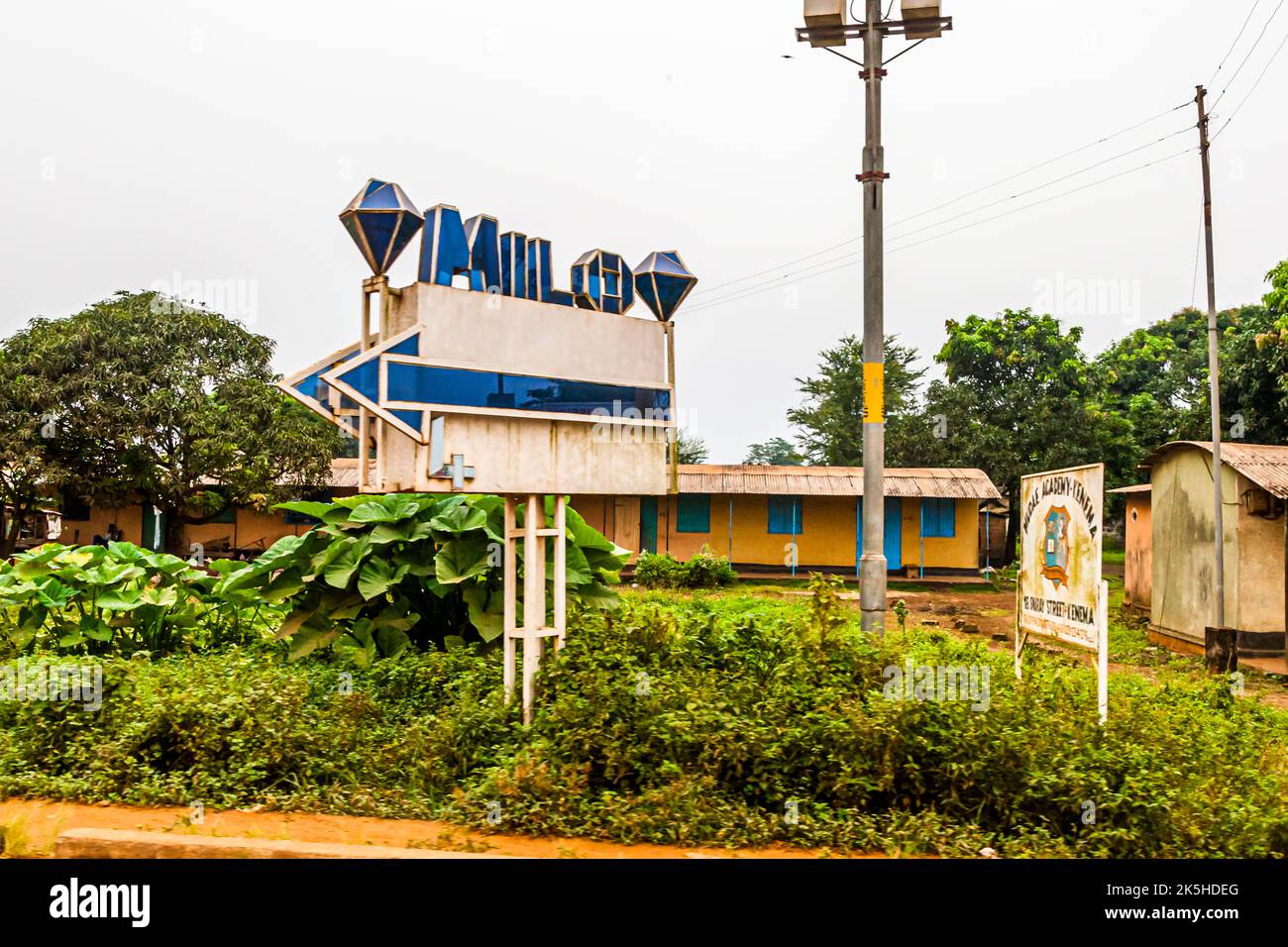 In Sierra Leone this is a lavish promotion and one can assume that there is a lot of money behind it Stock Photo