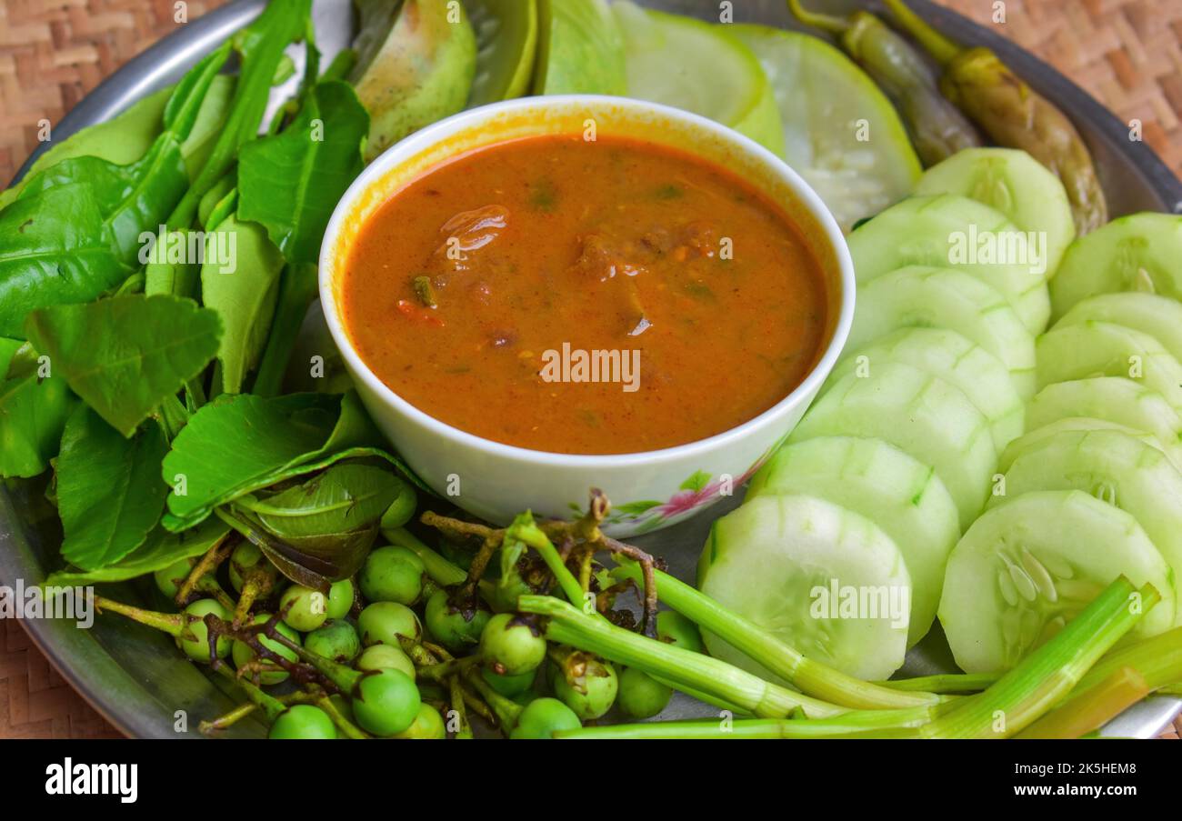 Myanmar or Burmese Traditional Fish Preserve Sauce, Ngapi yay Stock