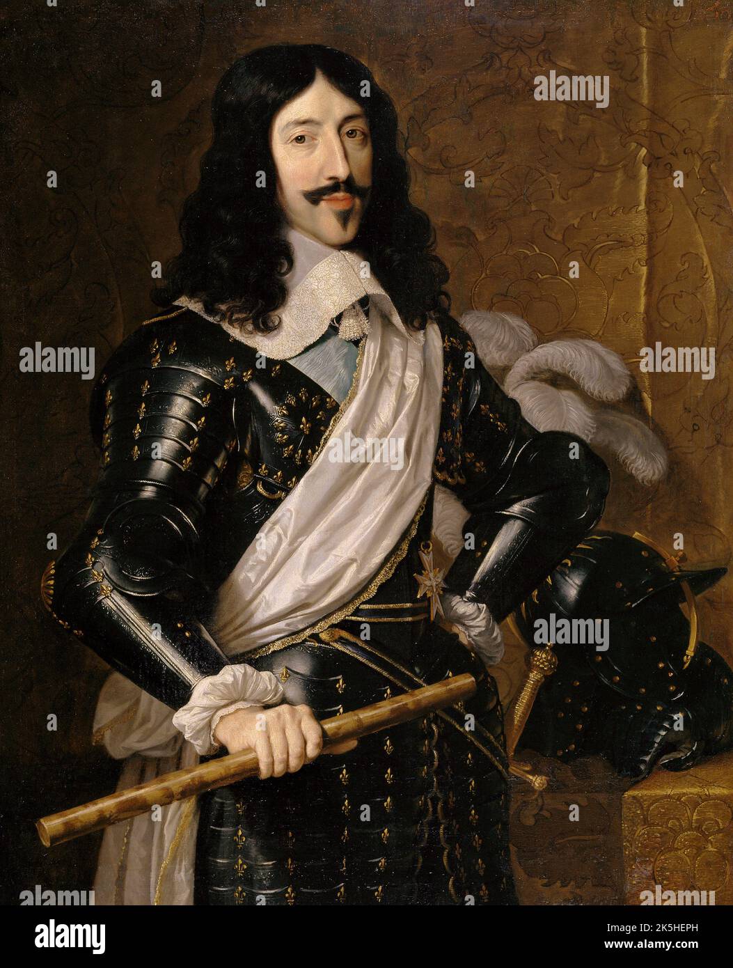 Louis XIII Luis XIII, rey de Francia (Philippe de Champaigne) Philippe de Champaigne Louis XIII (1601 – 1643) King of France from 1610 until his death in 1643 and King of Navarre (as Louis II) from 1610 to 1620 Stock Photo