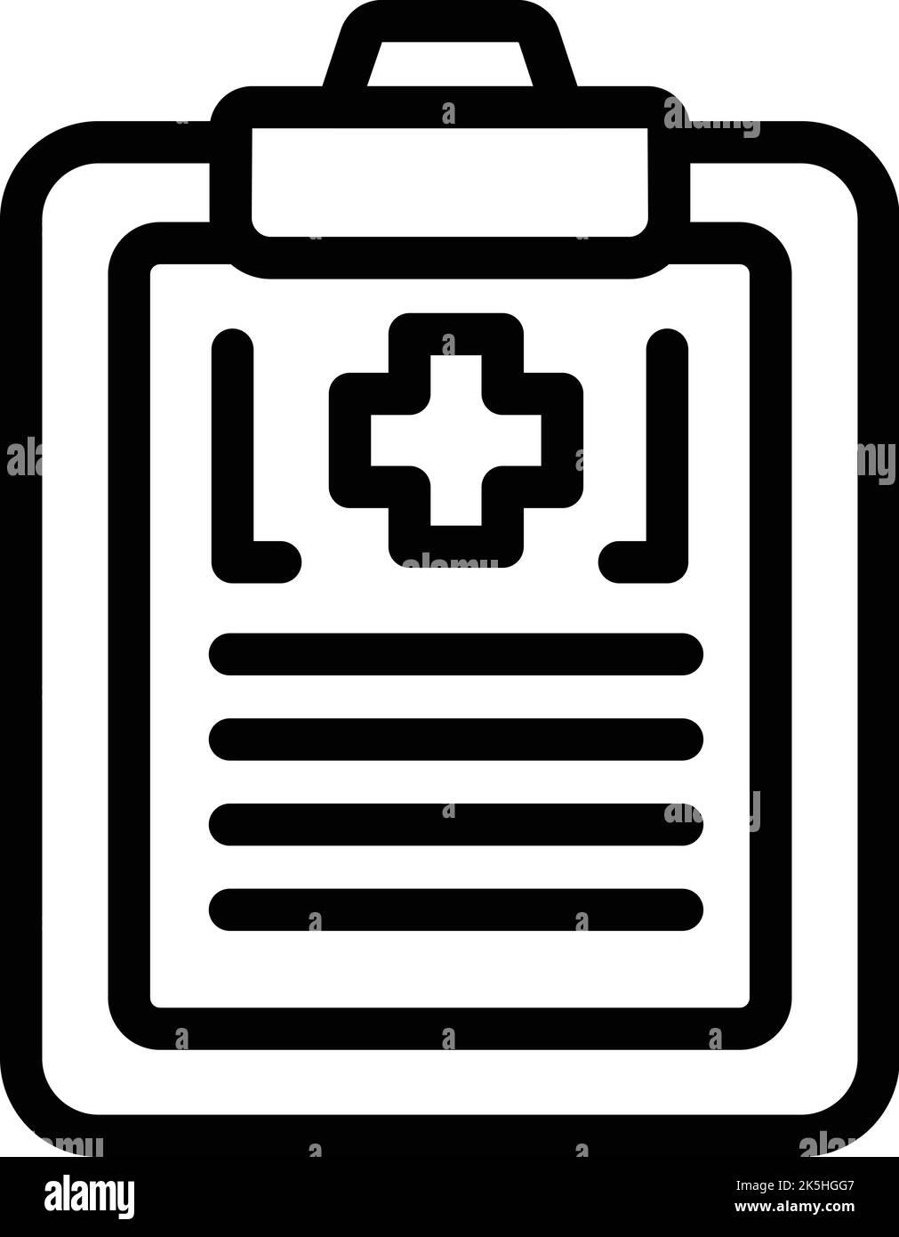 Medical board icon outline vector. Hotel facility. Room modern Stock Vector