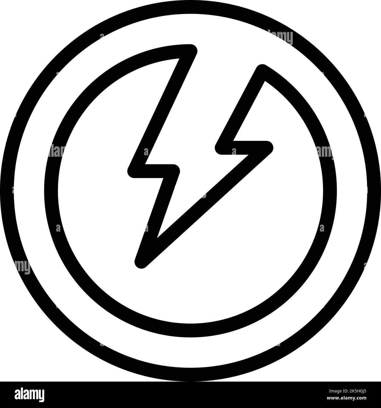 Free energy icon outline vector. Hotel facility. Modern resource Stock Vector