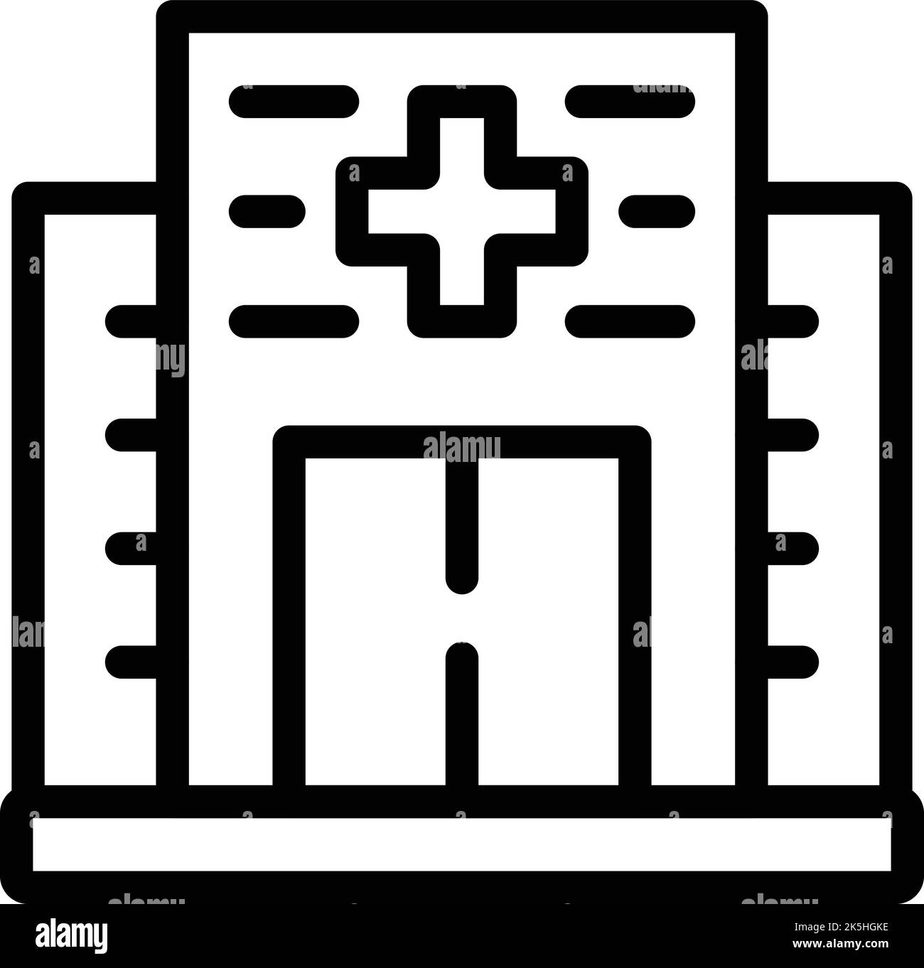 City hospital icon outline vector. Modern facility. Manage