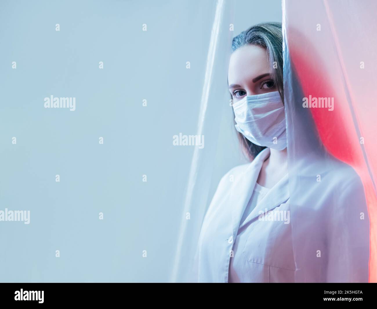 doctor portrait medical banner female practitioner Stock Photo - Alamy
