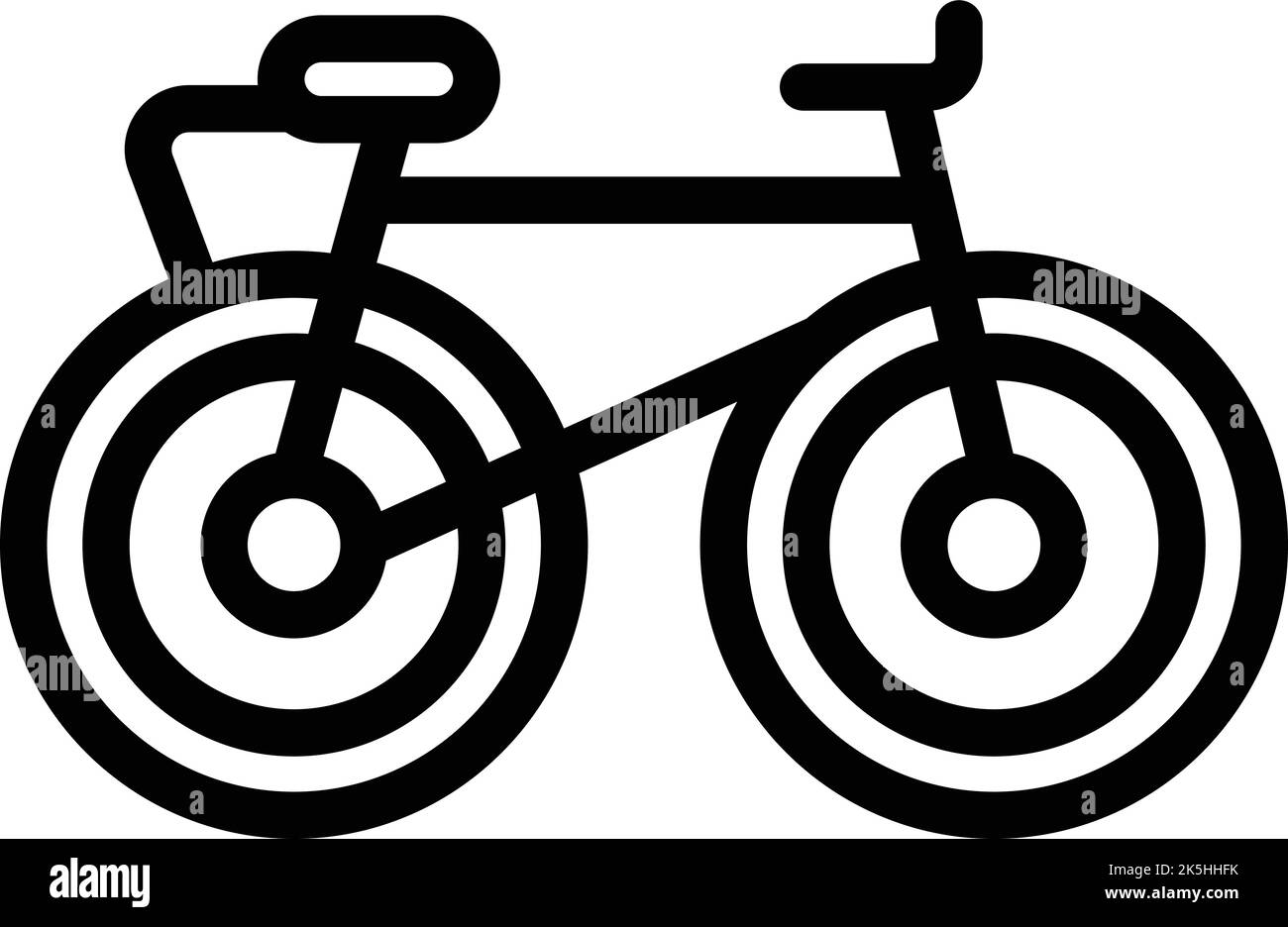 Rent bike icon outline vector. Hotel facility. Modern accommodation Stock Vector