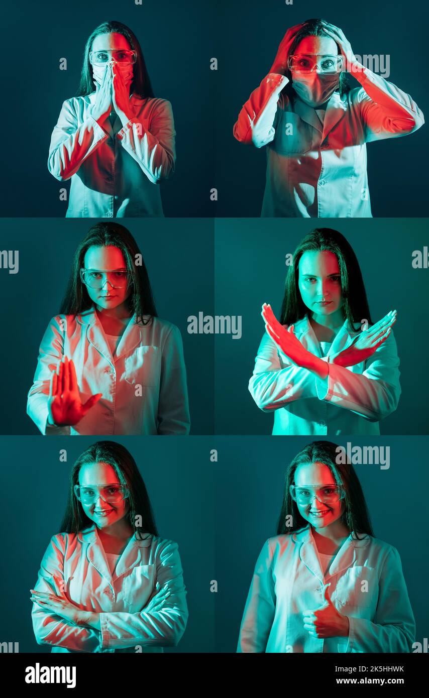 Collage emotions hi-res stock photography and images - Alamy