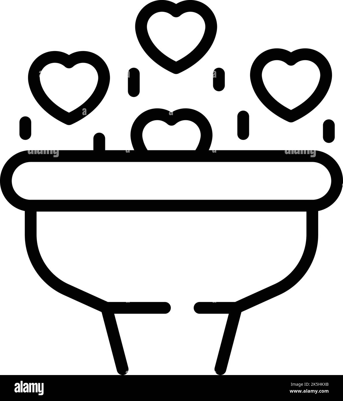 Funnel food safety icon outline vector. Food inspection. Eat review