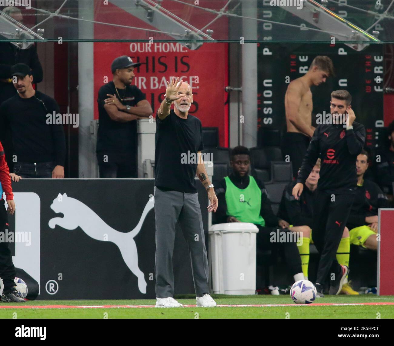 Coach Stefno Pioli (Ac Milan) during the Italian Serie a, football ...