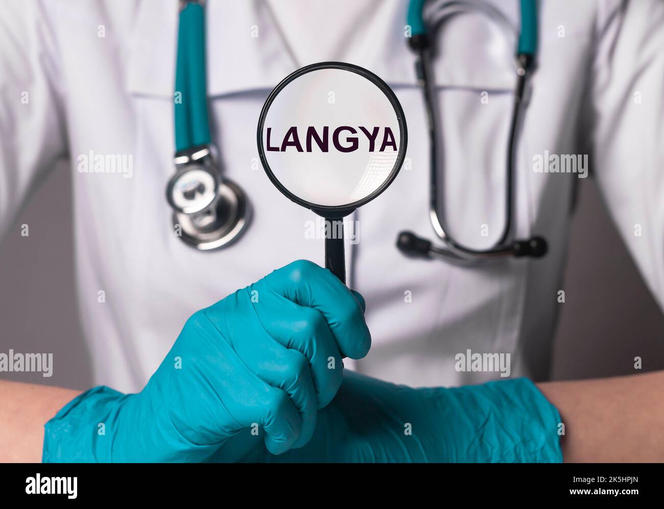 Langya virus, disease. Healthcare concept. High quality photo Stock Photo