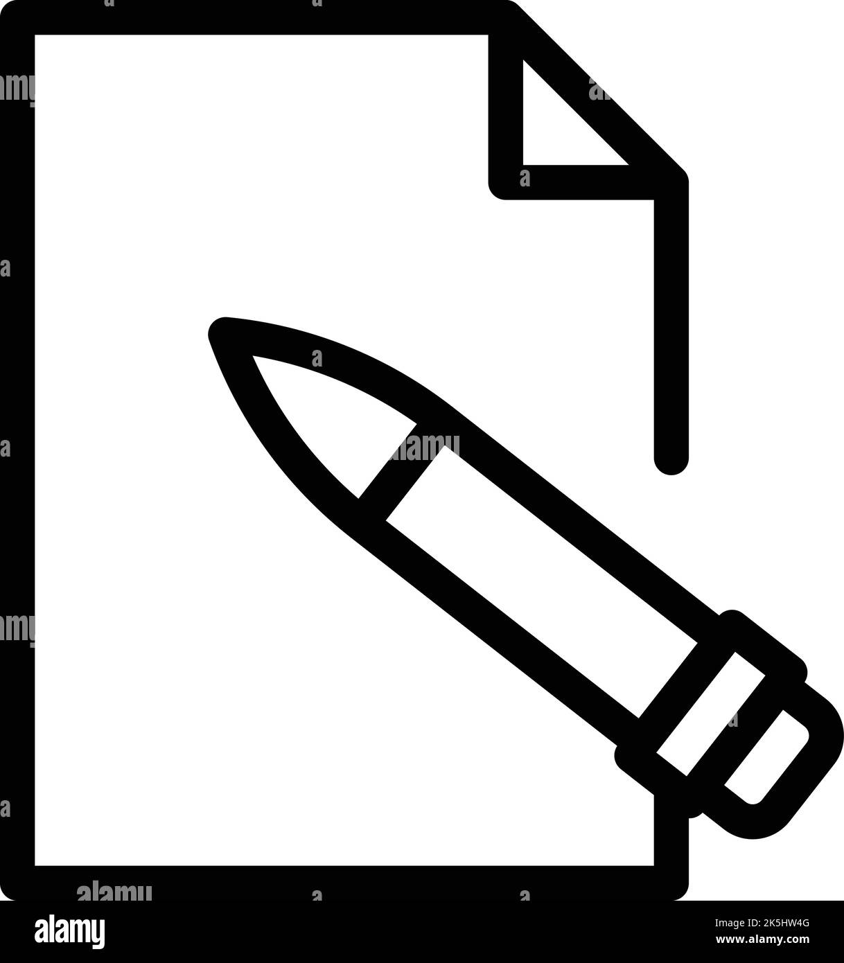 Pencil draw icon outline vector. Digital pen. Tablet stylus Stock ...
