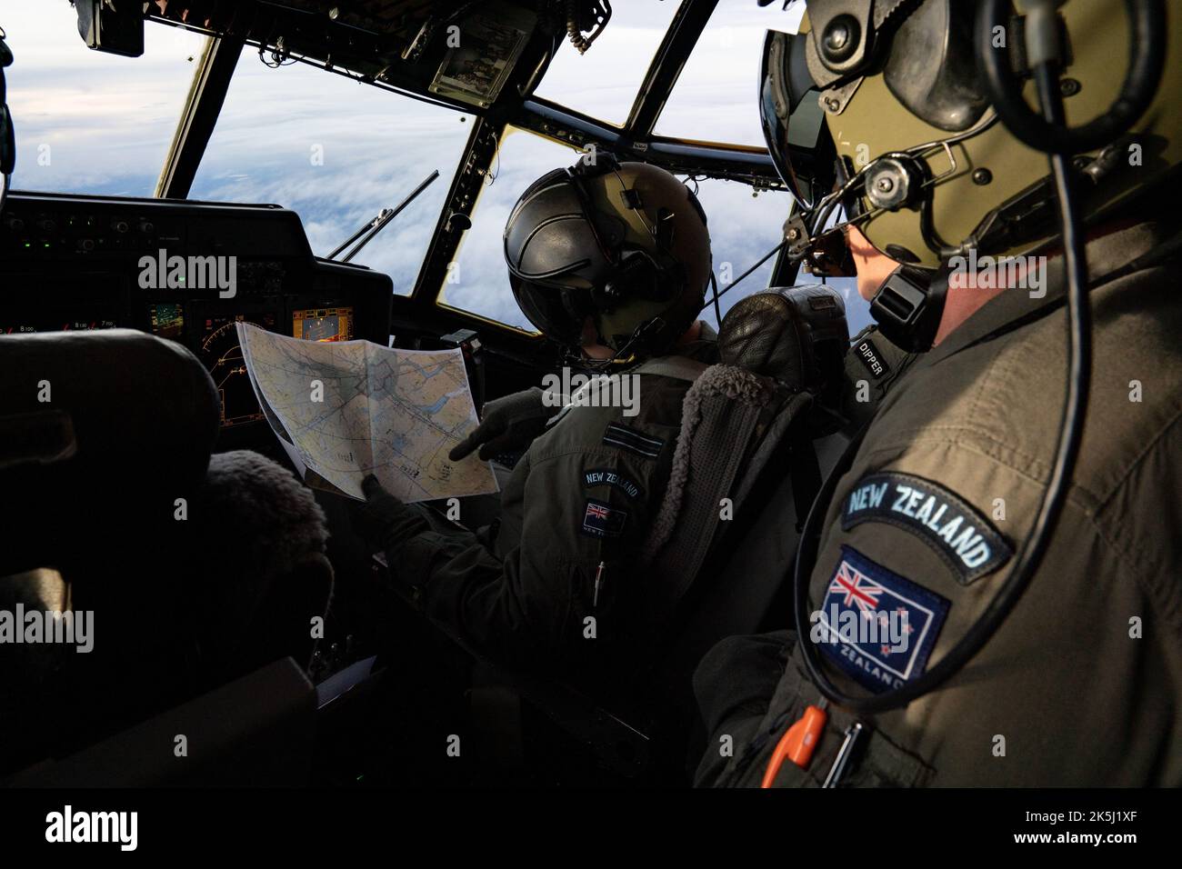 Royal New Zealand Air Force Sergeant Darren Matheson, right; and Flight ...