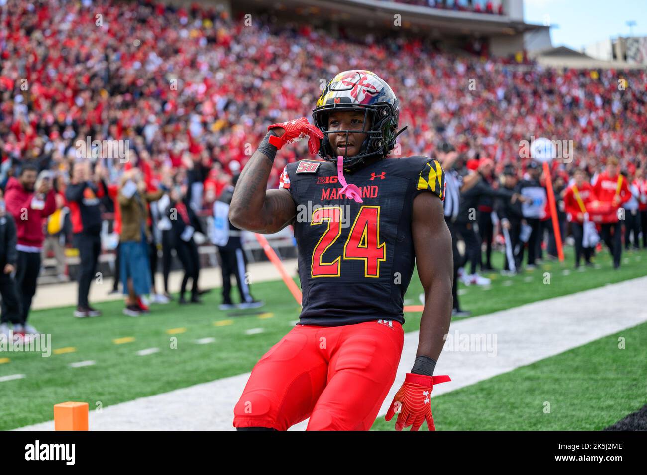 college-park-md-usa-08th-oct-2022-maryland-terrapins-running-back