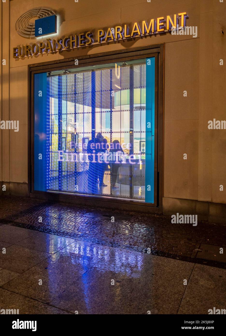 Germany, Berlin, 01. 02. 2020, European House Berlin, European Parliament, Admission free Stock Photo