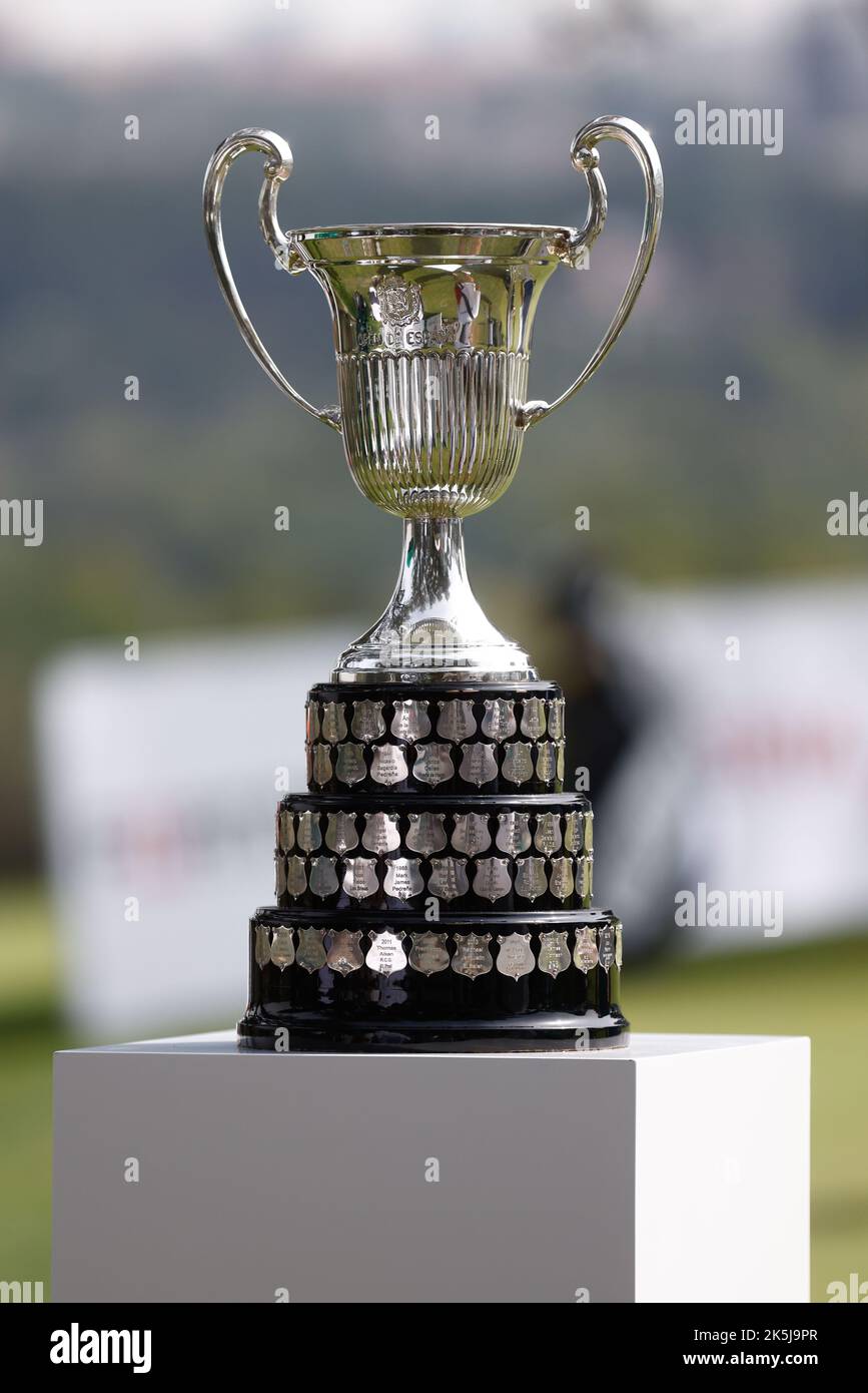 Ilustration, trophy of the tournament during the Acciona Open Espana 2022 on October 7, 2022 at Club de Campo de Madrid in Madrid, Spain - Photo: Oscar J Barroso/DPPI/LiveMedia Stock Photo