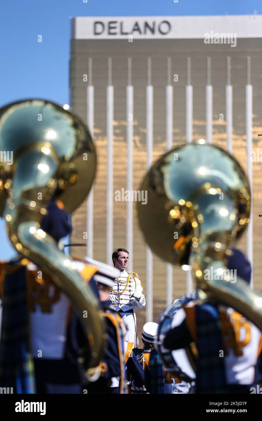 Notre dame fighting irish marching band hires stock photography and
