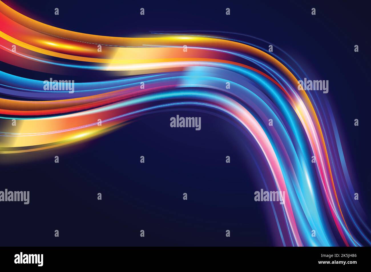 realistic neon lights lines background vector design illustration Stock Vector