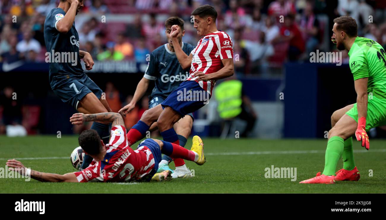 Madrid Spain; 08.10.2022. Atletico de Madrid vs Girona football match
