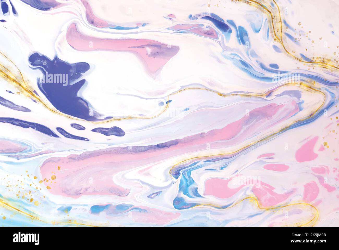 realistic liquid marble background with gold vector design illustration Stock Vector