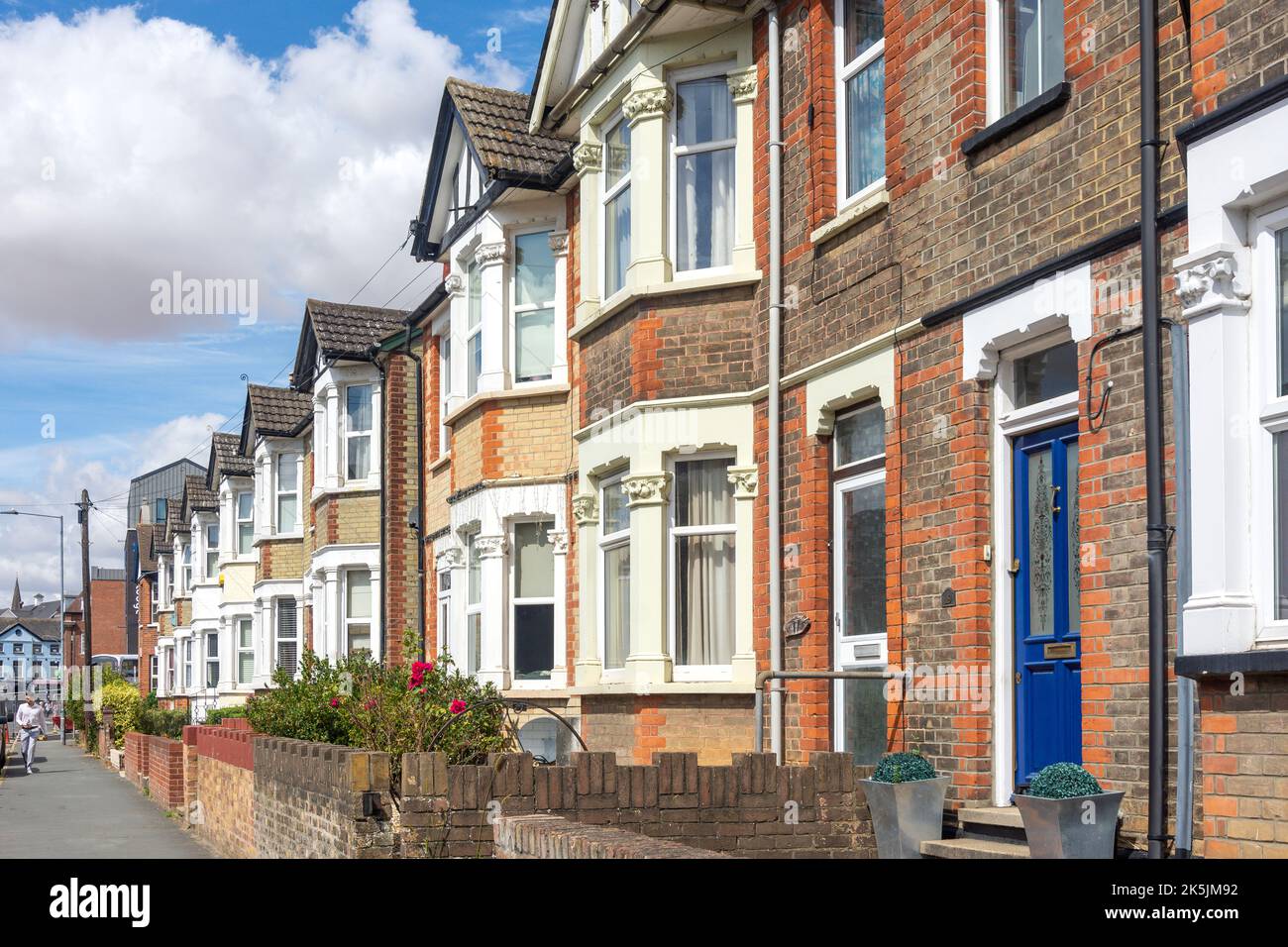 Victorian terraced houses, Victoria Street, Braintree, Essex, England