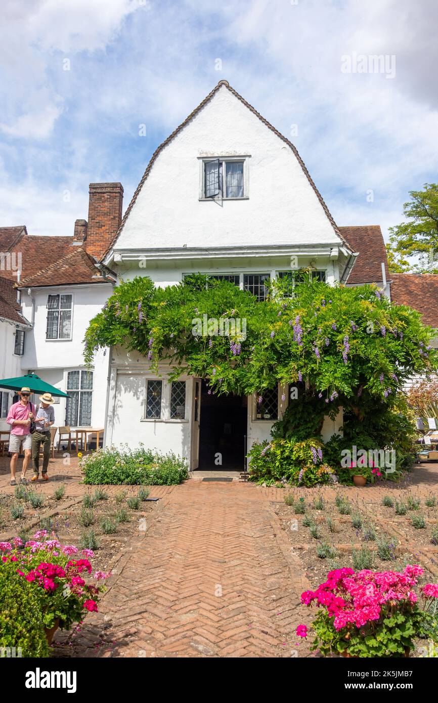 Tudor Paycocke's House and Garden, West Street, Coggeshall, Essex, England, United Kingdom Stock Photo